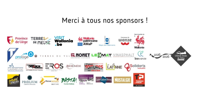 Merci à tous nos sponsors !