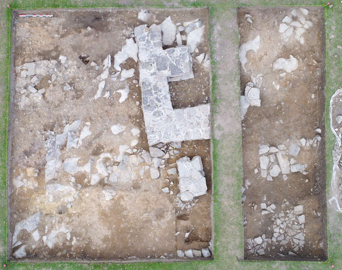 Les fouilles de la chapelle castrale du château de Moha